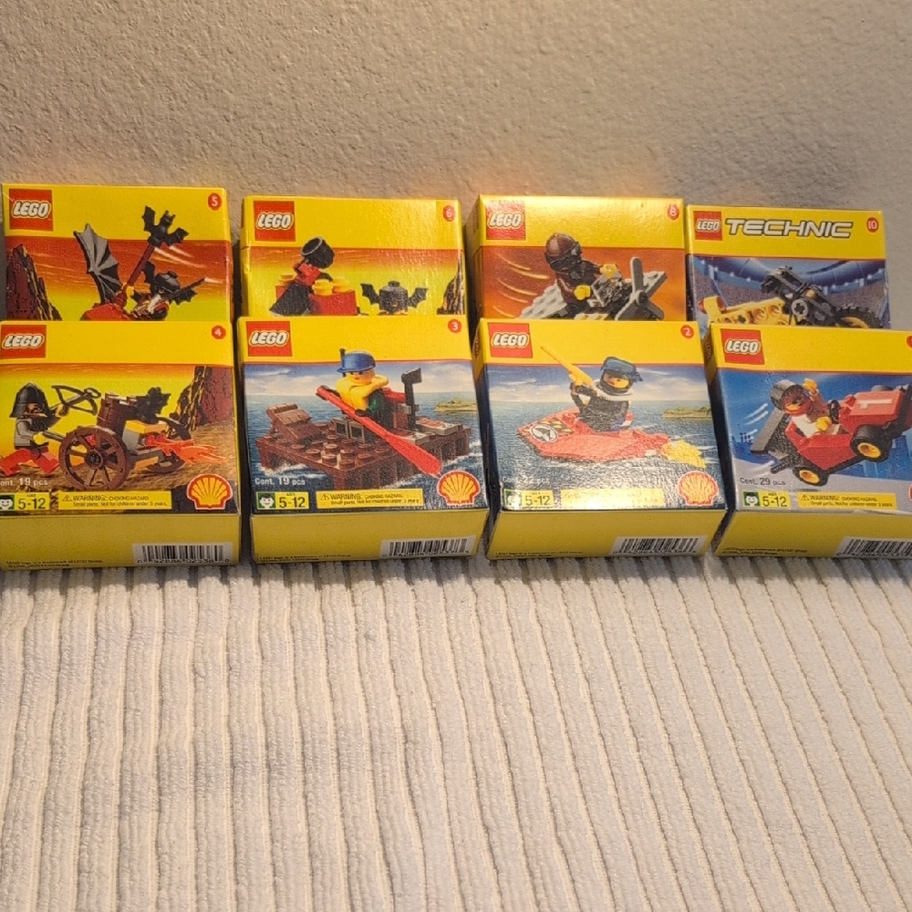 LEGO Shell Promo Set 10 Retired and Rare 2535-2544
